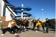 Students studying abroad under the Erasmus + program