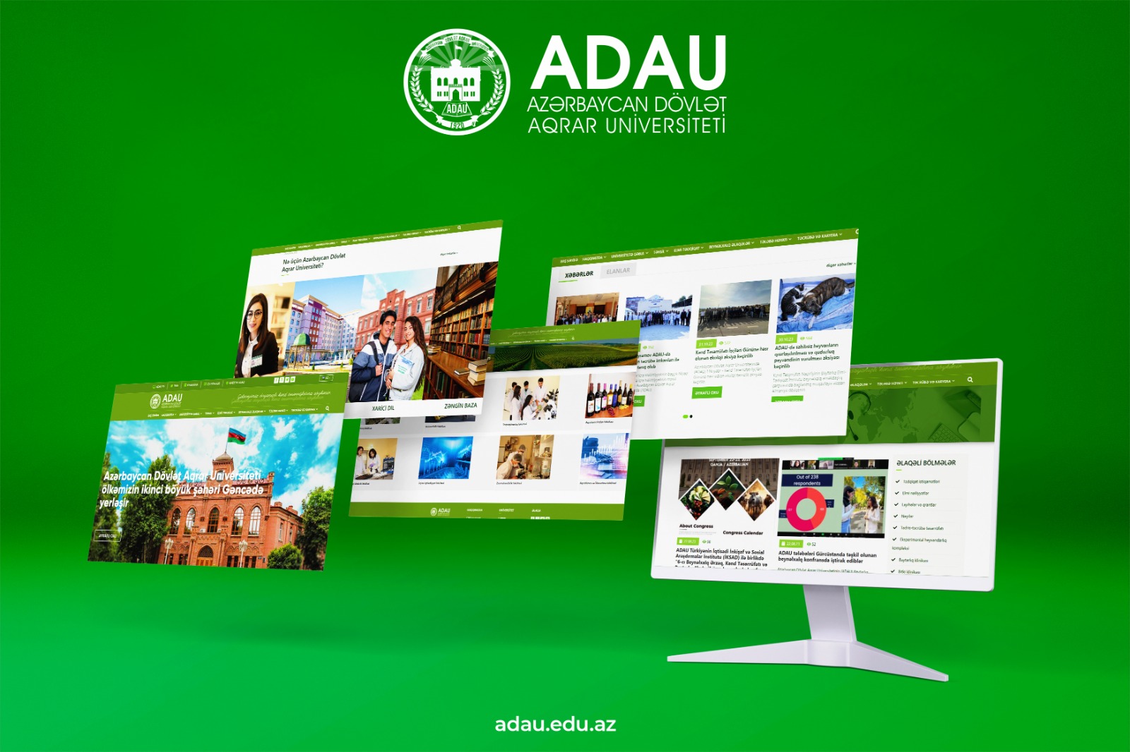 Aqrar Universitetin rəsmi internet saytı peşəkar internet mükafatı üzrə müsabiqədə iştirak edir